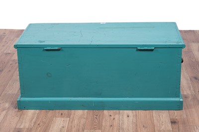 Lot 24 - A Victorian rosewood davenport and a blanket box