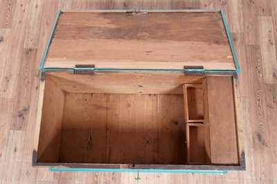 Lot 24 - A Victorian rosewood davenport and a blanket box