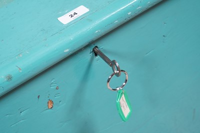 Lot 24 - A Victorian rosewood davenport and a blanket box