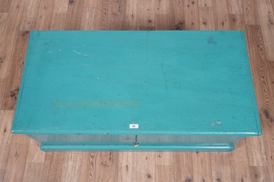 Lot 24 - A Victorian rosewood davenport and a blanket box