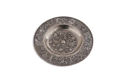 Lot 64 - A Chinese silver pierced dish