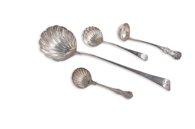 Lot 243 - Four silver ladles