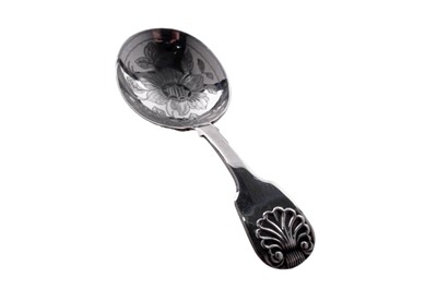 Lot 269 - A George IV silver caddy spoon