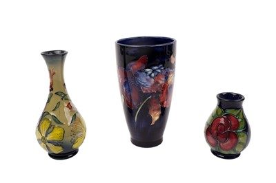 Lot 394 - Three Moorcroft vases