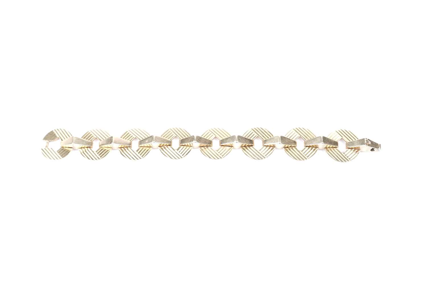 Lot 800 - Cartier: an 18ct yellow gold bracelet