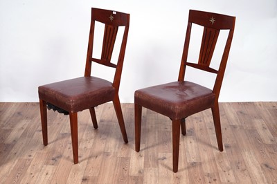 Lot 2 - Starbay: four stained cherrywood ‘Cambridge’ dining chairs