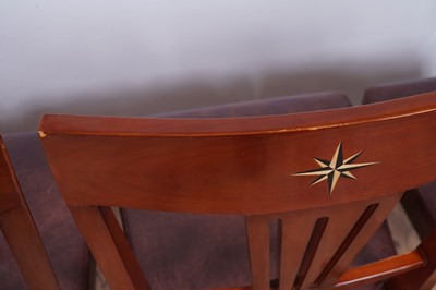 Lot 2 - Starbay: four stained cherrywood ‘Cambridge’ dining chairs