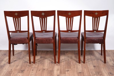 Lot 2 - Starbay: four stained cherrywood ‘Cambridge’ dining chairs