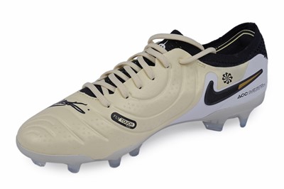 Lot 458 - ﻿A pair of Nike Tiempo FK14 football boots, ﻿unworn, signed by Francesca Kirby