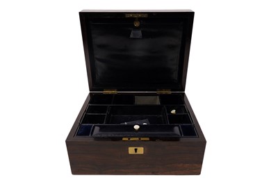 Lot 280 - A Victorian rosewood jewellery box