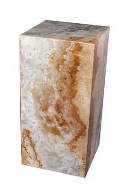 Lot 68 - A pair of contemporary onyx pedestals