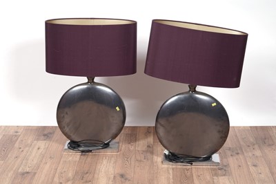 Lot 183 - Heathfield & Co: a pair of ‘Valencia’ contemporary table lamps