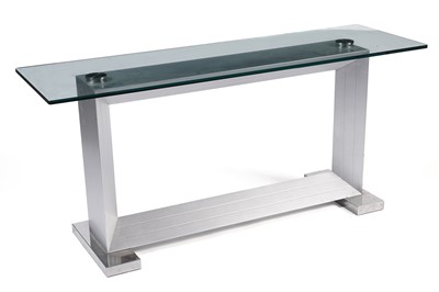 Lot 55 - Cattelan Italia, ‘Monaco’: a contemporary glass top console table