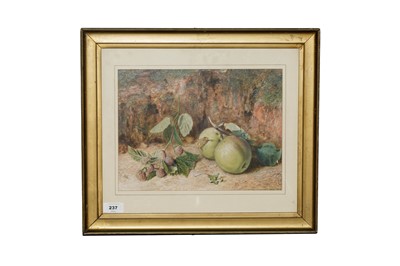 Lot 237 - In the manner of William Hough - grapes and apples | watercolour