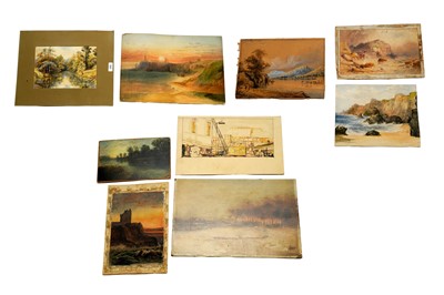 Lot 233 - Eight mid-19th Century and later landscapes