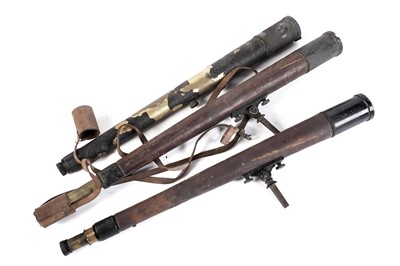 Lot 661 - Three military issue telescopes