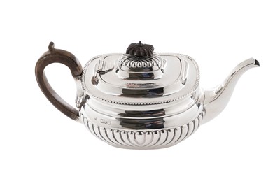 Lot 130 - A late Victorian silver teapot