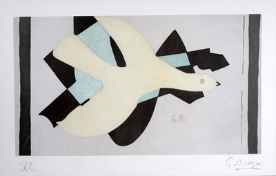 Lot 136 - Georges Braque - Composition au Roi de Coeur | offset lithograph