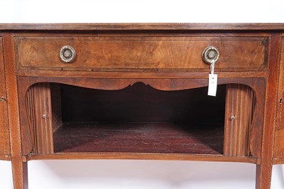 Lot 76 - A 19th Century inlaid mahogany bowfront sideboard