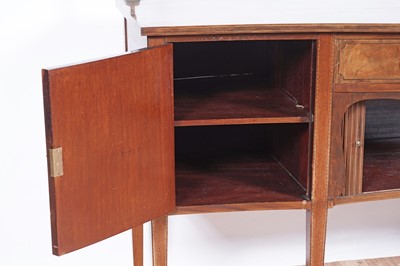 Lot 76 - A 19th Century inlaid mahogany bowfront sideboard