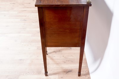 Lot 76 - A 19th Century inlaid mahogany bowfront sideboard