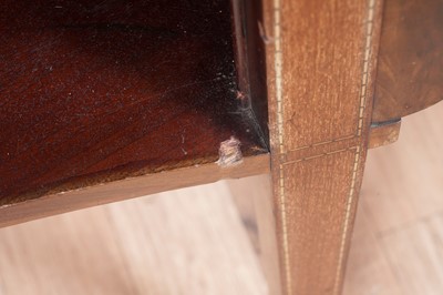 Lot 76 - A 19th Century inlaid mahogany bowfront sideboard