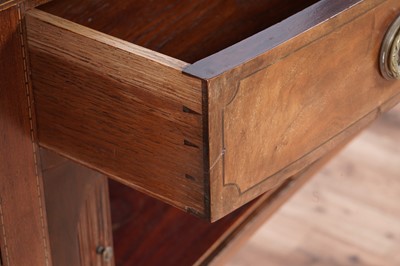 Lot 76 - A 19th Century inlaid mahogany bowfront sideboard