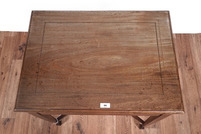 Lot 66 - An Edwardian inlaid mahogany campaign secretaire