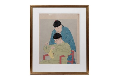 Lot 911 - Paul Jacoulet - La Balance. ''Chinois'' | woodblock print