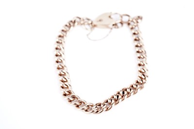 Lot 318 - A rose gold bracelet