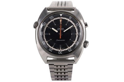 Lot 514 - Omega Seamaster Chronostop: a stainless-steel cased wristwatch