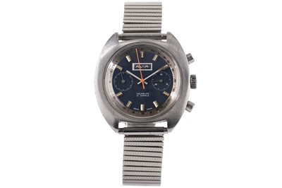 Lot 586 - Avia: a stainless-steel cased chronograph wristwatch