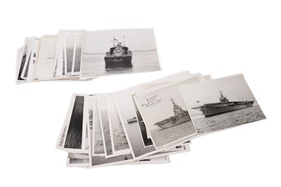 Lot 704 - Eighty photographs of Royal Navy ships