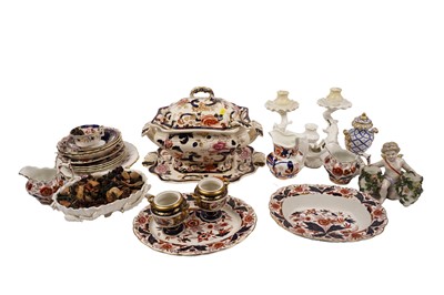 Lot 400 - A collection of ceramics, makers including Sitzendorf, Mason's, and others