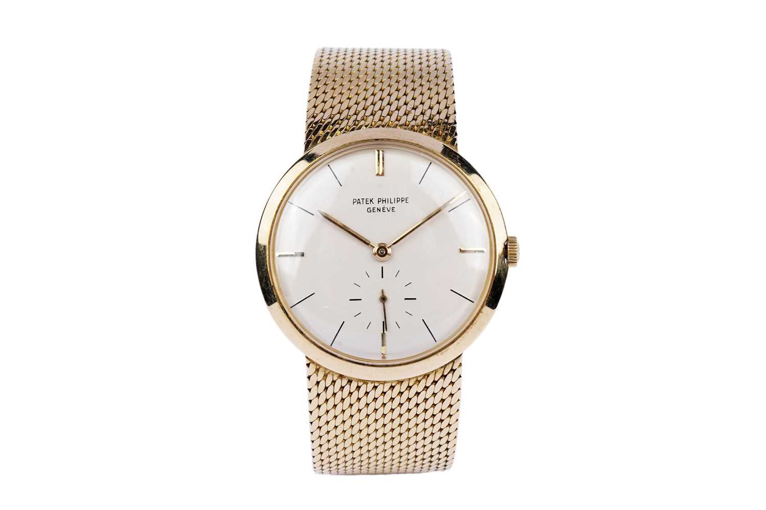 Lot 550 - Patek Philippe, Geneve, Calatrava: an 18ct yellow gold wristwatch