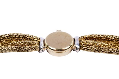 Lot 517 - Omega: an 18ct yellow gold cased diamond set cocktail watch