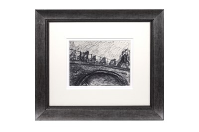 Lot 1039 - Norman Cornish - Miners Crossing Bridge: East Hetton Colliery | Flo-Master pen