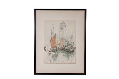 Lot 1615 - Victor Noble Rainbird - Misty Morning, Shields | watercolour