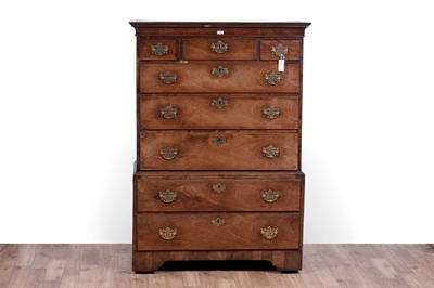 Lot 78 - A George III mahogany chest on chest