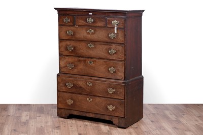 Lot 78 - A George III mahogany chest on chest