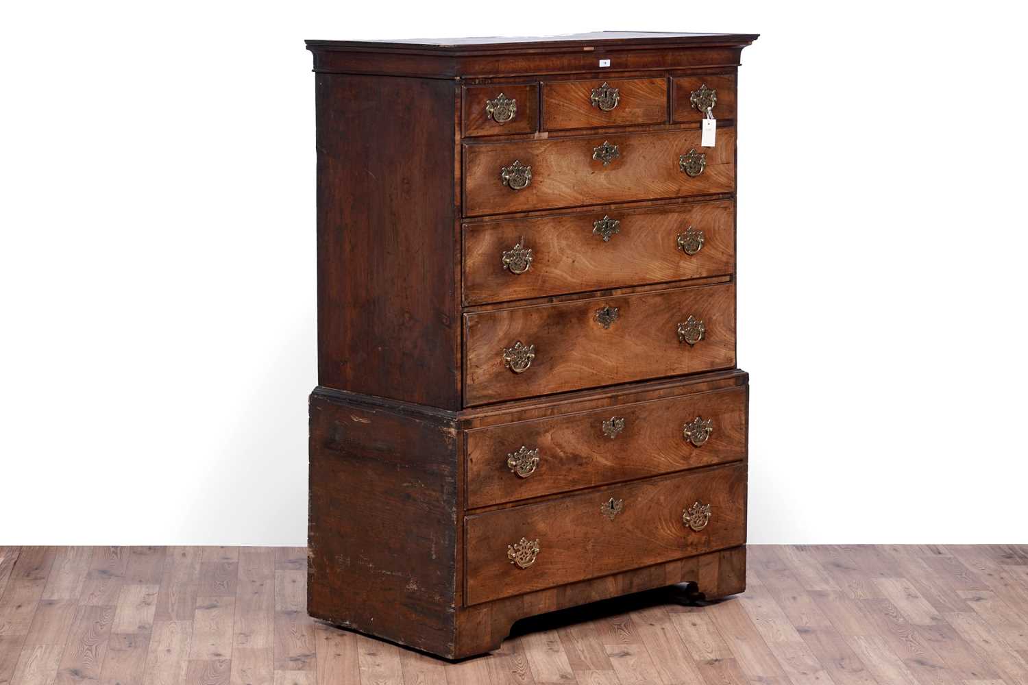 Lot 78 - A George III mahogany chest on chest