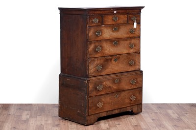 Lot 78 - A George III mahogany chest on chest