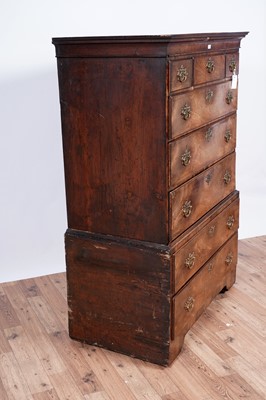 Lot 78 - A George III mahogany chest on chest