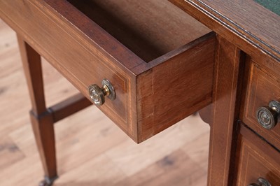 Lot 73 - An Edwardian inlaid mahogany ladies writing desk
