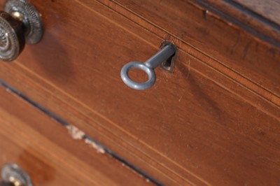 Lot 73 - An Edwardian inlaid mahogany ladies writing desk