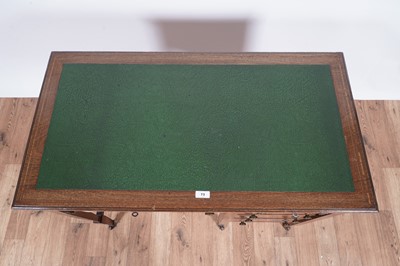 Lot 73 - An Edwardian inlaid mahogany ladies writing desk