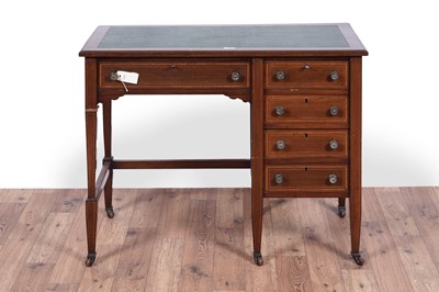 Lot 73 - An Edwardian inlaid mahogany ladies writing desk
