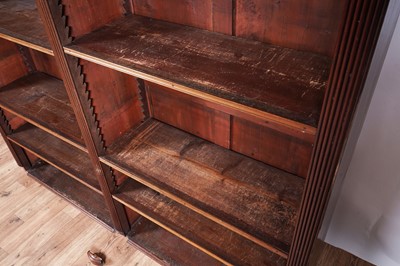 Lot 88 - An Edwardian wardrobe; and a Victorian bookcase