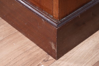 Lot 88 - An Edwardian wardrobe; and a Victorian bookcase