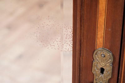 Lot 88 - An Edwardian wardrobe; and a Victorian bookcase